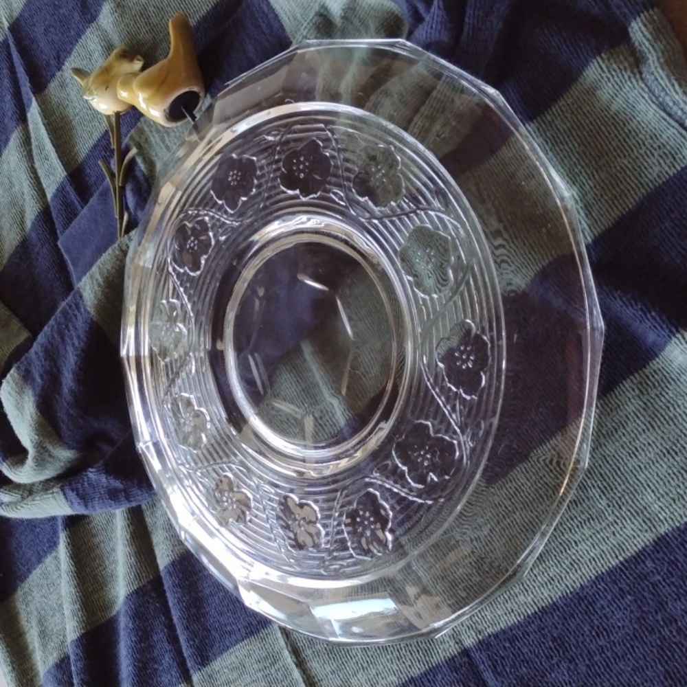 Unbranded Morning Glory Serving Platter And Bowl - Picture 3 of 8